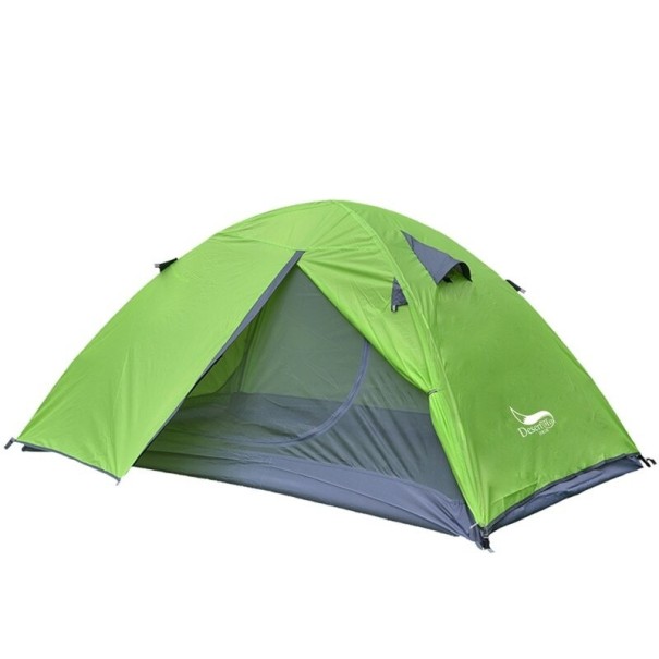 Ľahký outdoorový stan pre 2 osoby zelená