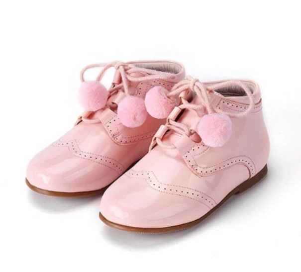 Lakierowane buty dziewczyny różowy 20