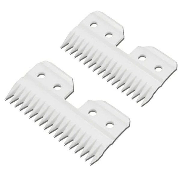 Lâmina de cerâmica de substituição para máquinas de cortar Andis, Oster, Wahl, Heiniger e Conair para tosquiar animais 2 pcs 1