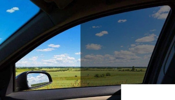 Lámina para tintado de lunas de coche 50 % de transmitancia 50 x 200 cm Lámina autoadhesiva para lunas de coche Protección UV Reducción del deslumbramiento 1