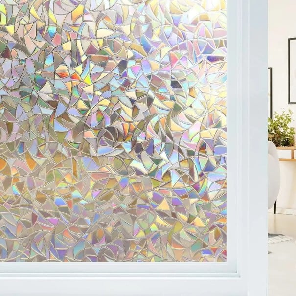 Lámina protectora para ventanas 55 x 500 cm Vidrieras Lámina autoadhesiva para ventanas Lámina decorativa para vidrio Lámina para el hogar Decoración 1