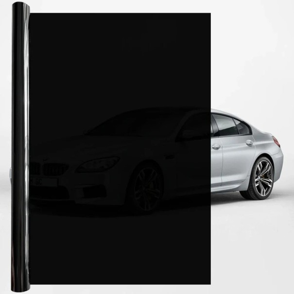 Lámina tintada para lunas de coche 5% 50 x 600 cm Lámina tintada para lunas de coche Lámina de protección solar UV Lámina de privacidad para coche 1