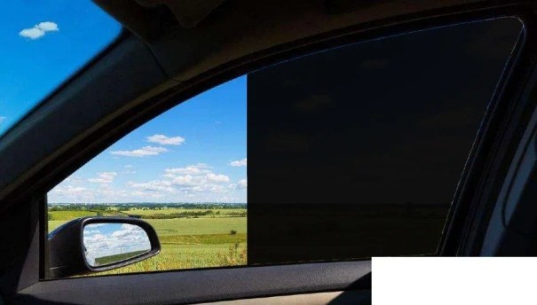 Lámina tintada para lunas de coche 5% Transmitancia 40 x 100 cm Lámina autoadhesiva para lunas oscuras Protección contra la radiación solar y UV 1