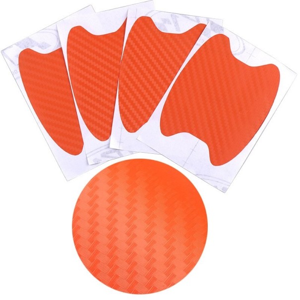 Láminas protectoras para tiradores de puertas 4 uds. A1429 naranja