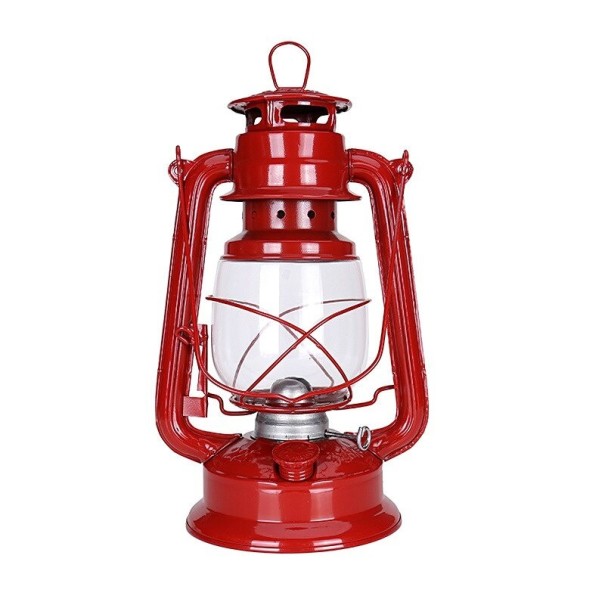 Lampa cu kerosen 25 cm roșu