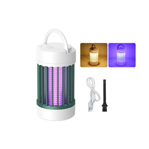 Lampa electrică pentru capturarea țânțarilor UV 25 × 18 × 5 cm Plastic negru Lampă de birou împotriva insectelor zburătoare pentru acasă și camping 1