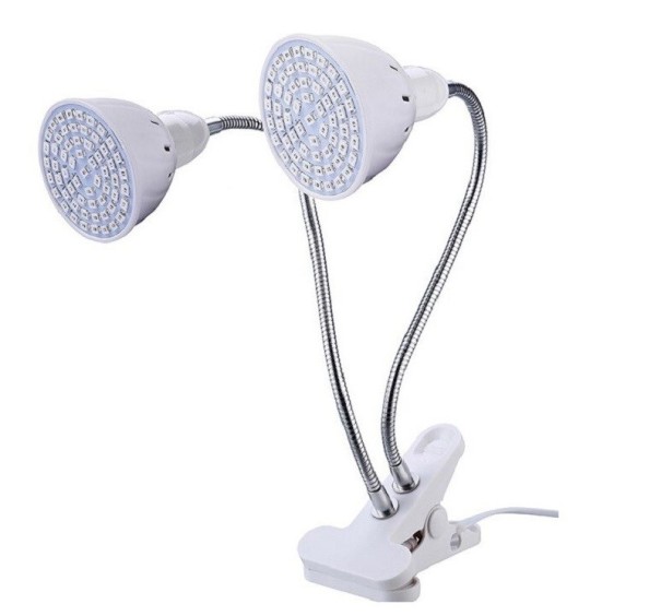 Lampa pentru cultivarea in casa 252 LED 18 W 2 capete 1