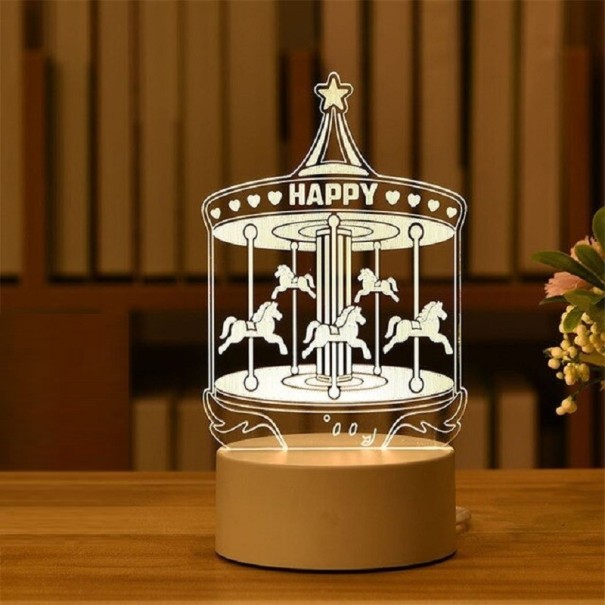 Lampa s 3D iluzí 12