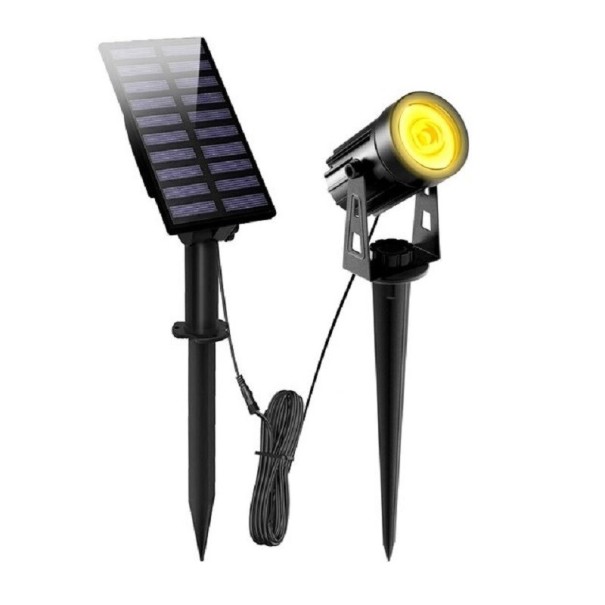 Lampa solara LED T1030 alb cald