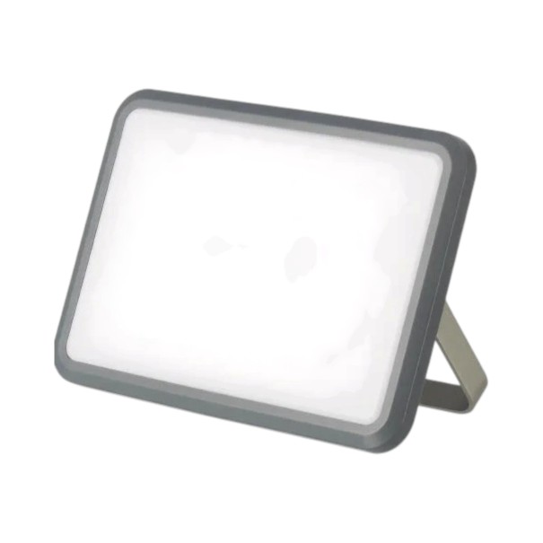 Lampada da campeggio LED ricaricabile con magnete e powerbank 4000 mAh 1100 lm Luce anteriore e posteriore Modalità di emergenza USB-C grigio