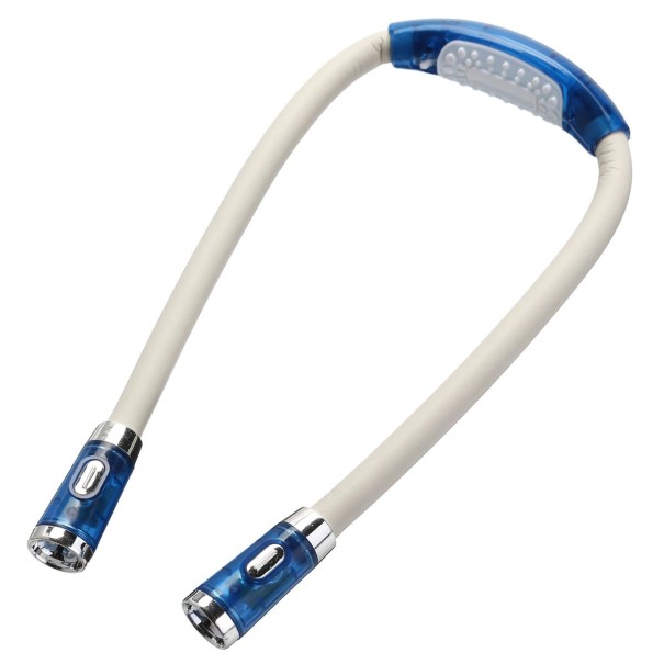 Lampada da lettura a collo blu