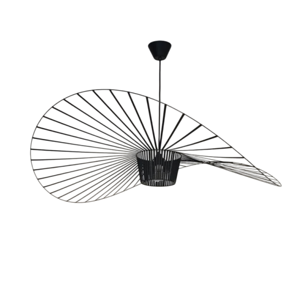 Lampadario moderno diagonale con luce bianca fredda, lampada da soffitto di design, base metallica, strisce colorate in poliuretano, attacco E27, compatibile LED, 140 cm nero