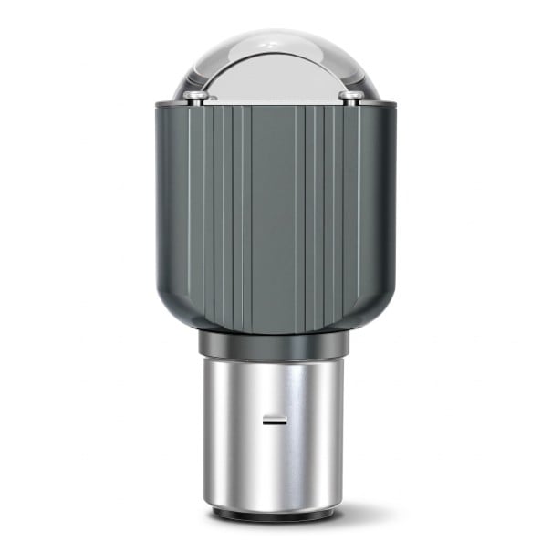 Lampadina LED BA20D per motocicletti Corpo in alluminio e chip CSP Colore bianco Luce anabbagliante e abbagliante Per fari di motocicli e scooter 1