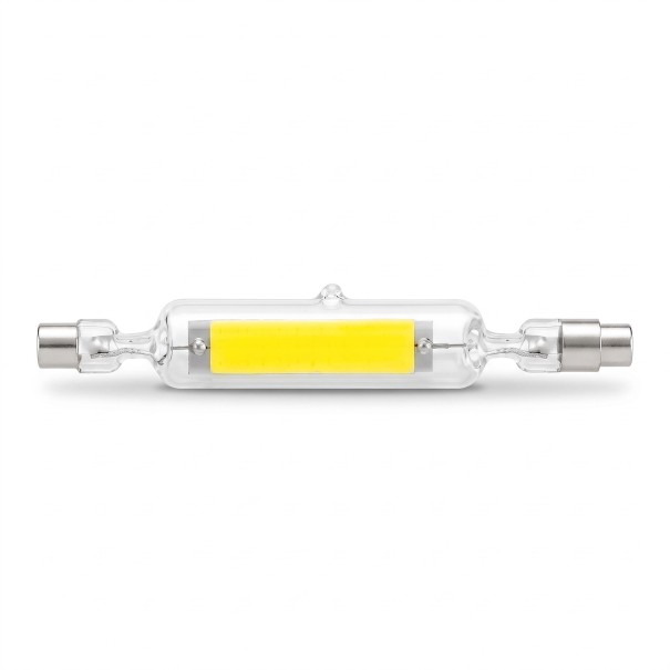 Lampadina LED tubolare R7S 78 mm Attacco bilaterale 20 W 220 V Nastro COB in tubo trasparente Luce bianca fredda Per riflettori e apparecchi 1