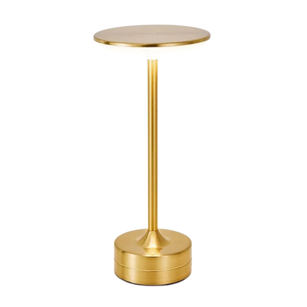 Lámpara de mesa vintage 130 x 282 mm, estilo retro, intensidad de luz ajustable, carga USB-C, superficie táctil, lámpara de metal, 5V, 4W dorado