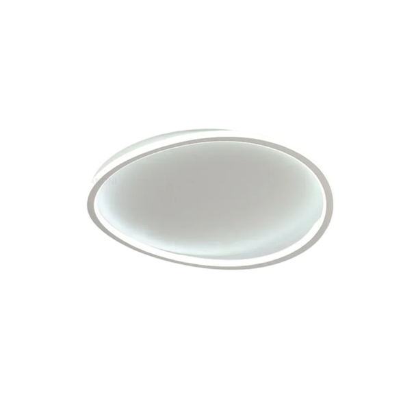 Lámpara de techo LED moderna Diseño ovalado en diagonal Luz blanca fría Iluminación de bajo consumo 61W 90-260V Iluminación 10-15 m² 50×11 cm blanco