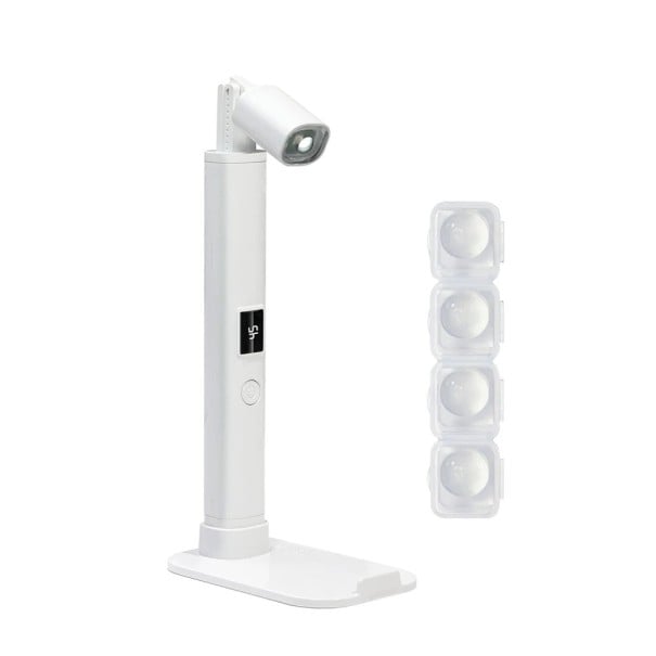 Lámpara de uñas portátil Mini LED UV con soporte, luz ultravioleta, recargable, 180 mAh, USB, inclinación ajustable de 135°, temporizador de 45/60 s 1