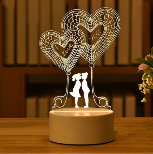 Lampe avec illusion 3D 6