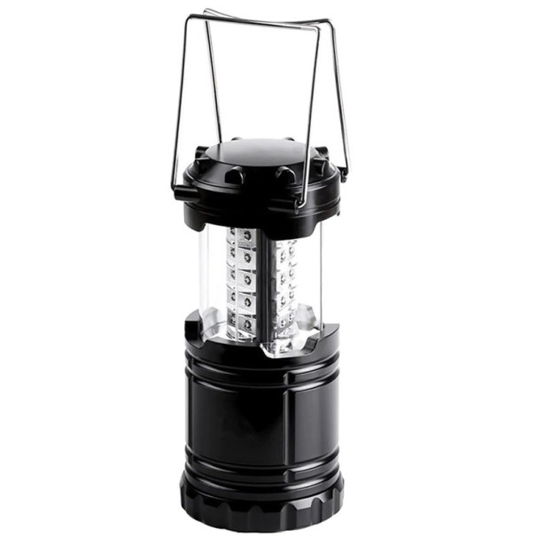 Lampe de camping à 3 piles AA noir