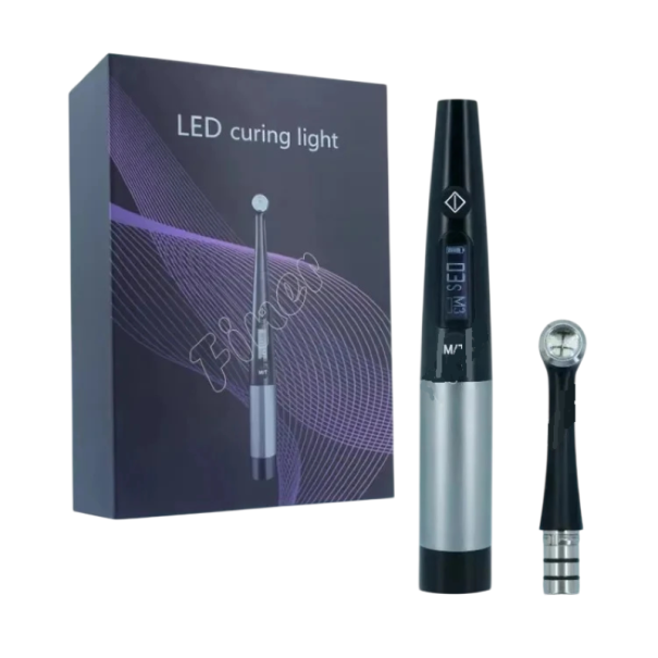 Lampe de polymérisation dentaire 7 modes photopolymériseur LED lumière bleu-violet noir argent pour le plombage des dents 1