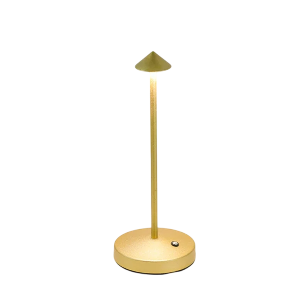 Lampe de table LED rechargeable avec commande tactile 30 cm USB-C 3 températures de lumière 3000–6500K Gradation Base antidérapante 2000mAh doré