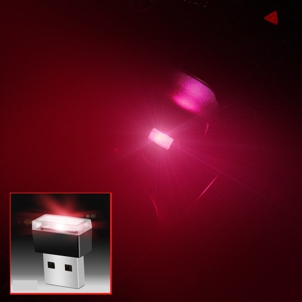 Lampka Mini USB czerwony