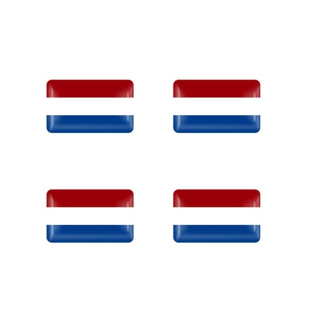 Landsflagga klistermärken 4 st 8
