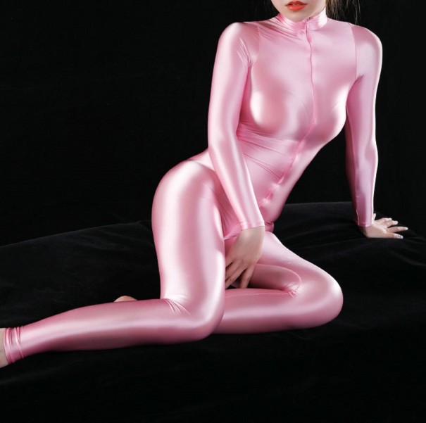 Lang elastisk jumpsuit til kvinder rosa