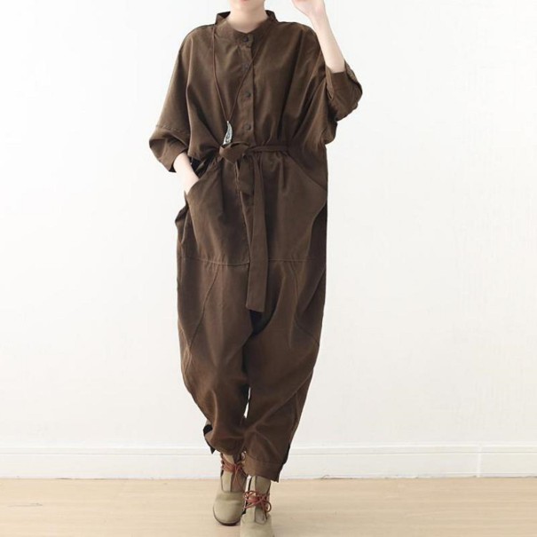 Lang jumpsuit til kvinder brun