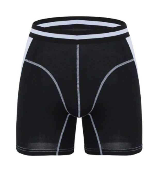 Långa boxershorts för män B2 svart XS