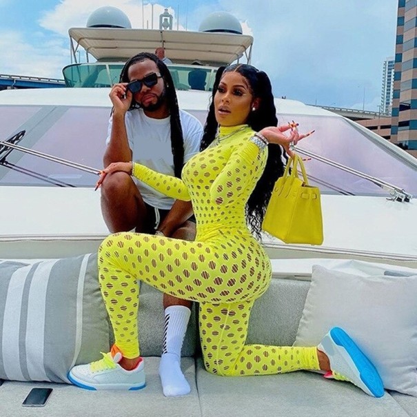 Langærmet jumpsuit til kvinder gul M