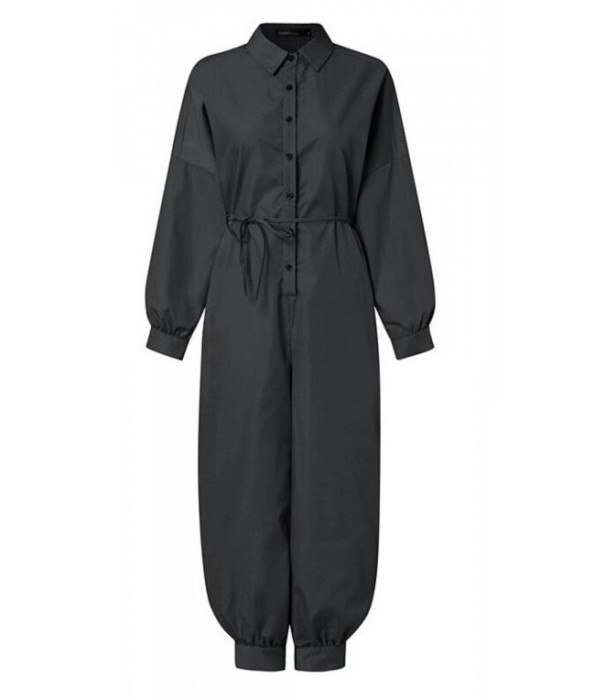 Langærmet jumpsuit til kvinder M 6