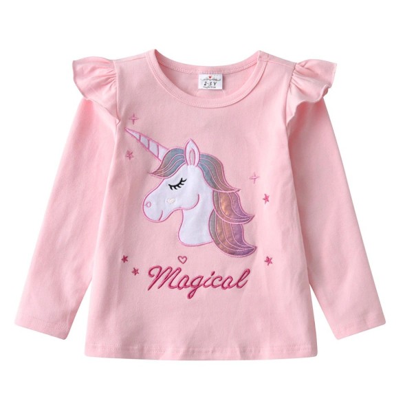 Langærmet T-shirt til piger T2525 7 C