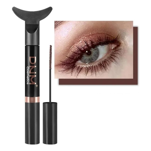 Langanhaltende farbige Mascara. Wasserfeste Mascara in Farbvarianten braun