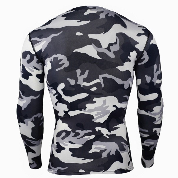 Långärmad army T-shirt för män J1464
