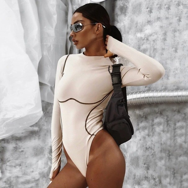 Långärmad bodysuit för kvinnor B729