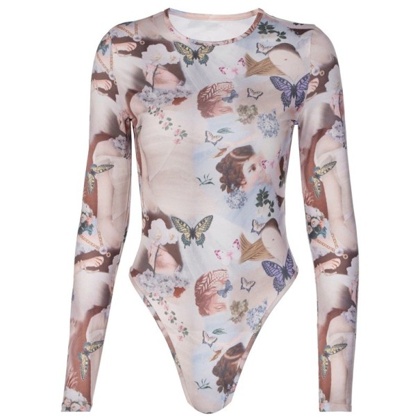 Långärmad bodysuit för kvinnor B737 L