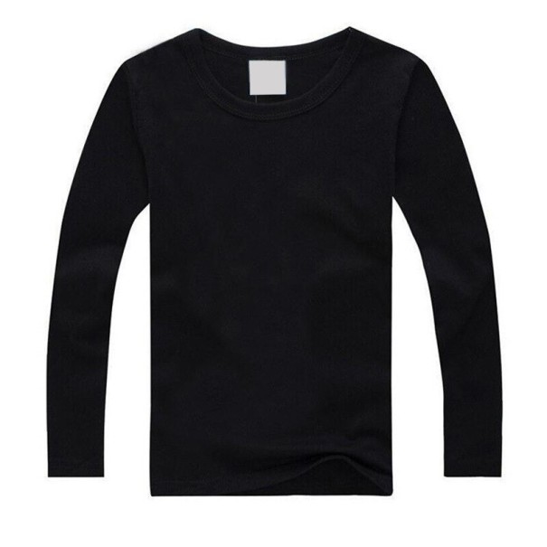 Långärmad T-shirt för barn B1534 svart 8