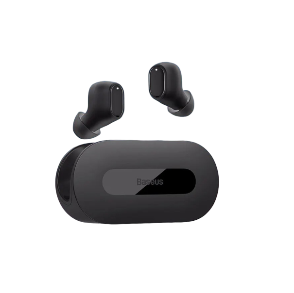 Langattomat Bluetooth-kuulokkeet mikrofonilla Handsfree-langattomat kuulokkeet latauskotelolla Kuulokkeet kuminappikuulokkeilla V253 musta