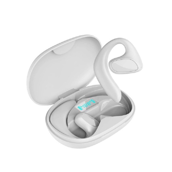 Langattomat kielikäännöskuulokkeet kosketusohjauksella Äänikääntäjä kuulokkeiden kautta, tuki 144 kielelle Bluetooth-kuulokkeet latauskotelolla ja melunvaimennuksella valkoinen