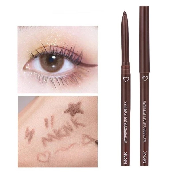 Langdurige gel eyeliner pen eyeliner waterproof eyeliner potlood bruin