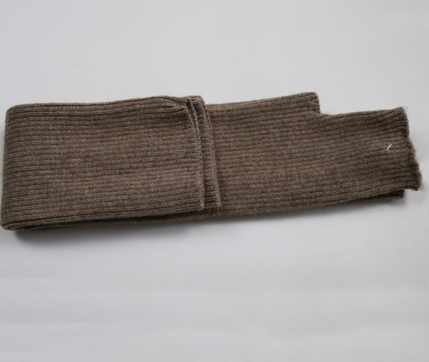 Lange armwarmers voor dames bruin