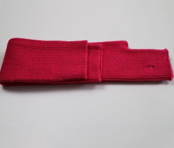 Lange armwarmers voor dames wijnrood