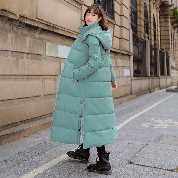 Lange Damen-Winterjacke P1959 grün S