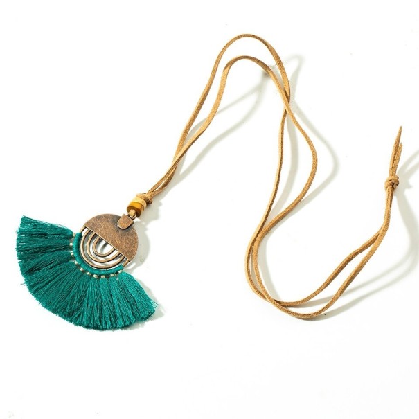 Lange damesketting met franjes 12