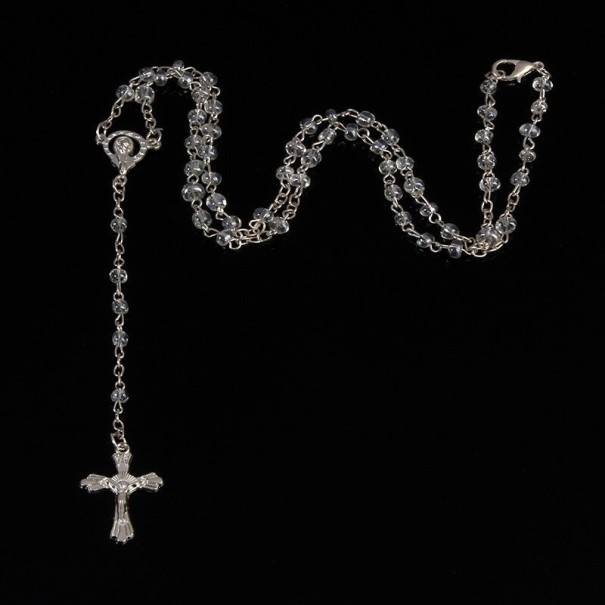 Lange damesketting met kruishanger 1