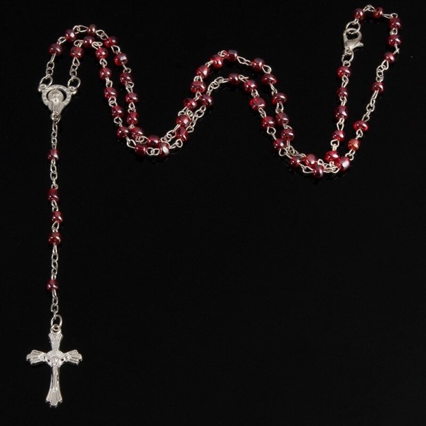 Lange damesketting met kruishanger 4