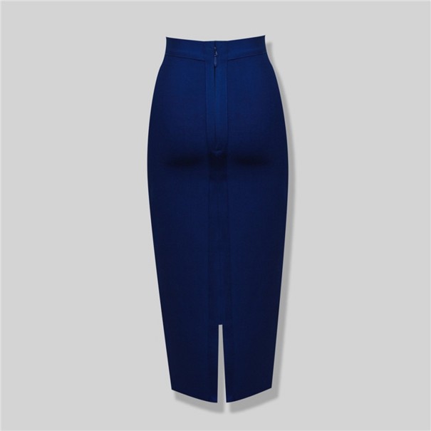 Lange damesrok met hoge taille