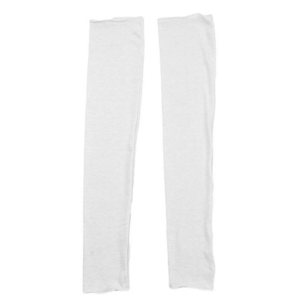 Lange fingerlose Damenhandschuhe hellgrau