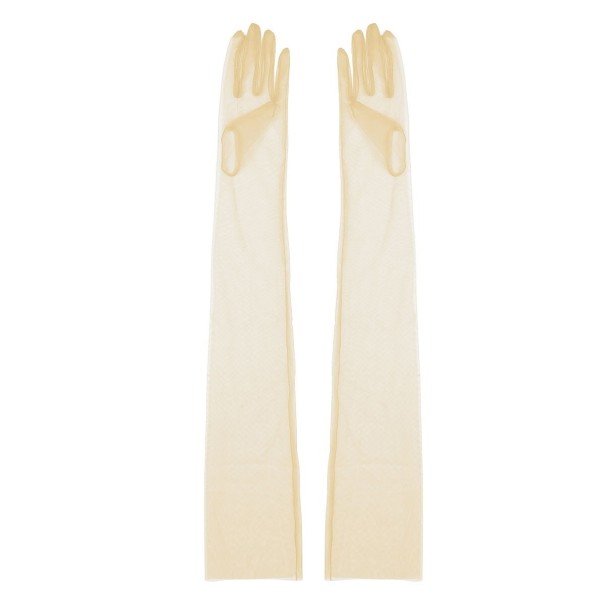 Lange handsker til kvinder beige